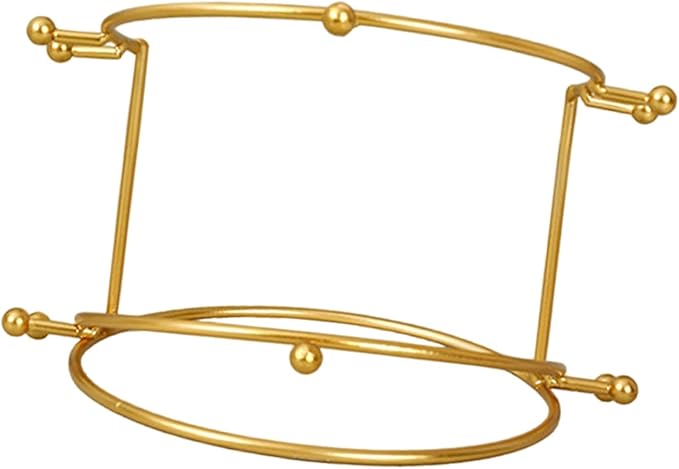Elegant Tiara Display Stand for Bridal Hair Accessories, Gold 2 Tier