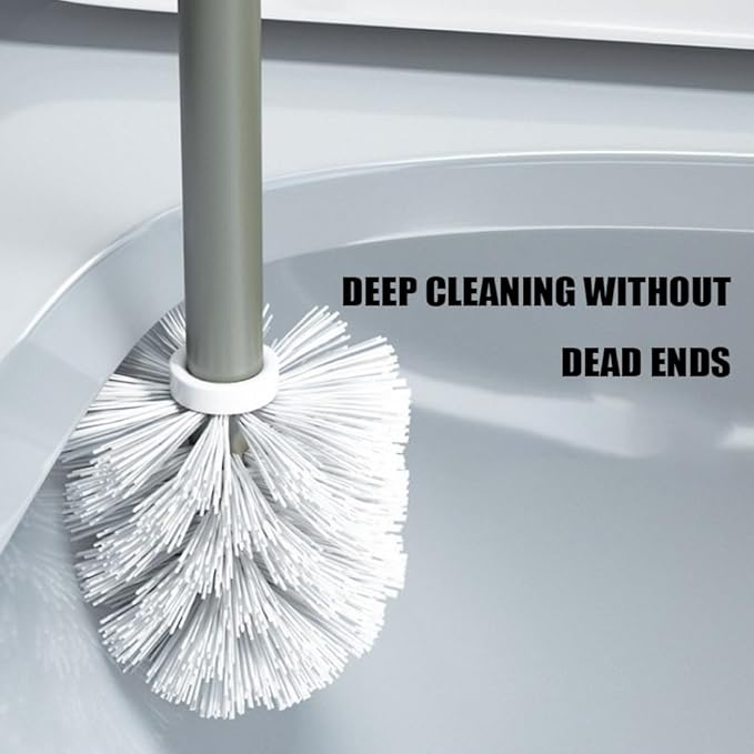 4PCS Toilet Brush Replacement Head Cleaning Tool,Toilet Bowl Brush Head Replacement with Sturdy Stiff Bristles for Bathroom (White)