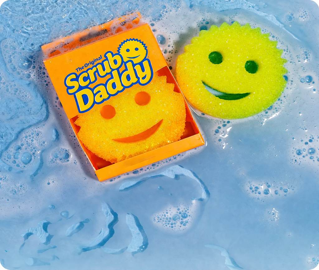 Scrub Daddy Color Sponges - Scratch-Free Multipurpose Dish Sponges for Kitchen, Bathroom & Household Cleaning - Made with BPA-Free Polymer Foam (3 Count)