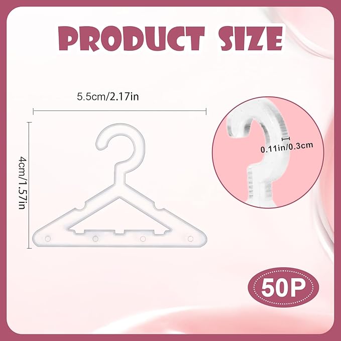 50pcs Clear Acrylic Earring Hangers - Mini Jewelry Display Rack for Dangling Earrings, Organizer for Retail Store or Home Decor (Hangers Only)