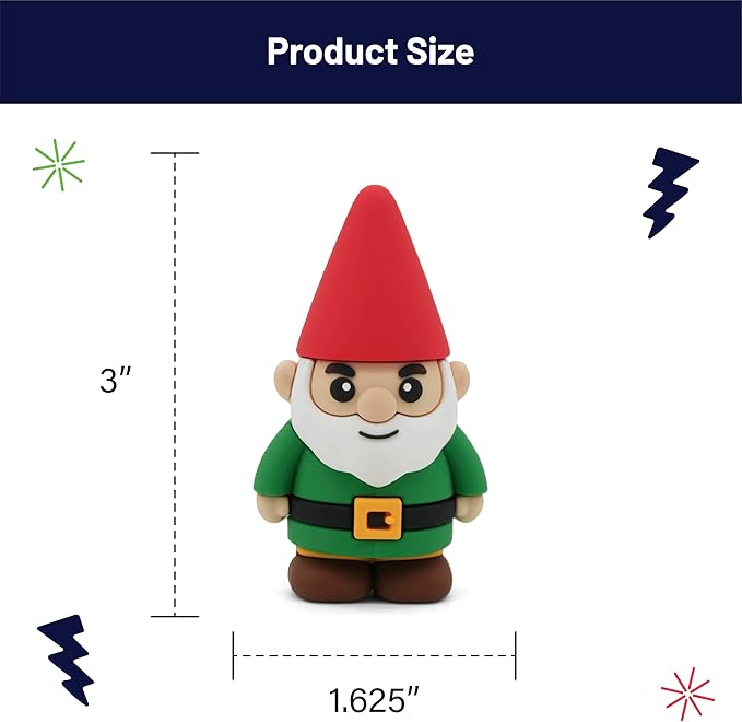Figurine Ring Holder – Cute and Decorative Jewelry Organizer for Rings, Earrings & Small Accessories – Perfect for Vanity, Dresser, or Bathroom Countertop– Gnome