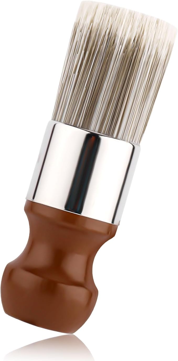 Salve Brush for Furniture, Wood Furniture Brush with Comfortable Handle Durable Salve Wax Brushing Tool for Leather for Furniture Home Leather