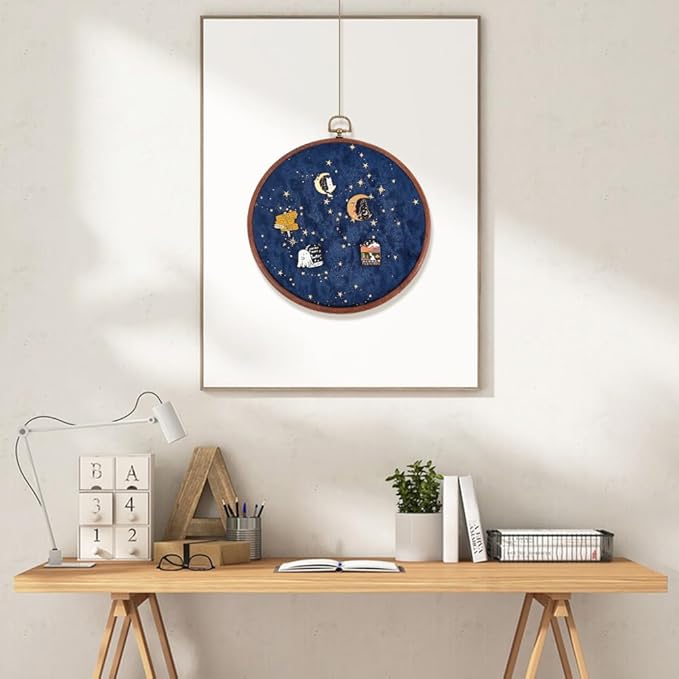 Wall Hanging Brooch Round Pin Board Enamel Pin Display Holder Jewelry Badge Display Collection Board Brooch Round Pin Display Stand for Stud Earring Collectibles Display Wall Decor Black