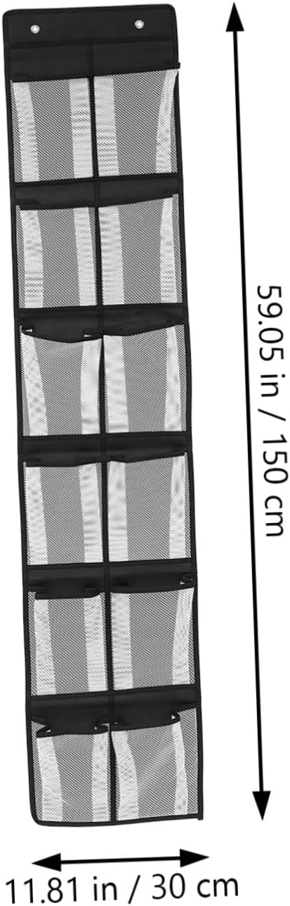 Alipis Hanging Jewelry Storage Bag Dustproof Organizer with Mesh Pockets for Necklaces Rings Bracelets Earrings Space-saving Hanging Organizer for Accessories and Small Items Easy to