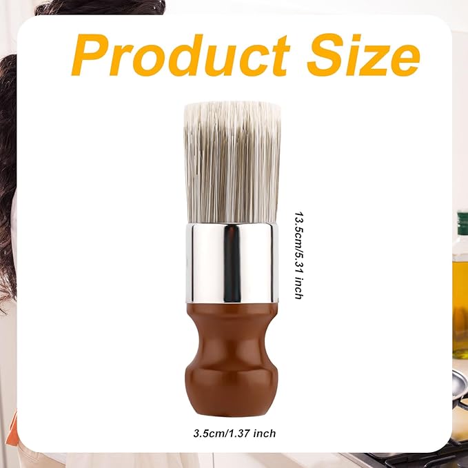 Salve Brush for Furniture, Wood Furniture Brush with Comfortable Handle Durable Salve Wax Brushing Tool for Leather for Furniture Home Leather
