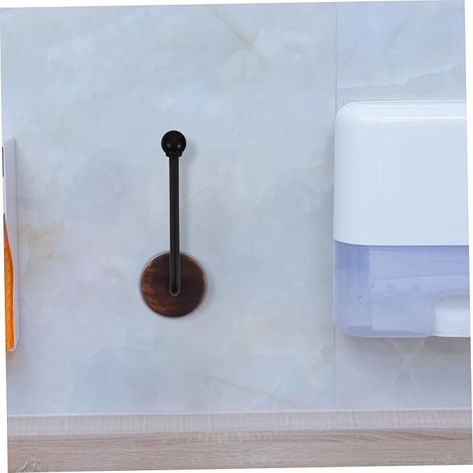 Homoyoyo Wall Mounted Hair Tie Organizer Rack No Drill Wooden Headband Holder for Hair Accessories Stylish Bands Storage for Scrunchies and Items