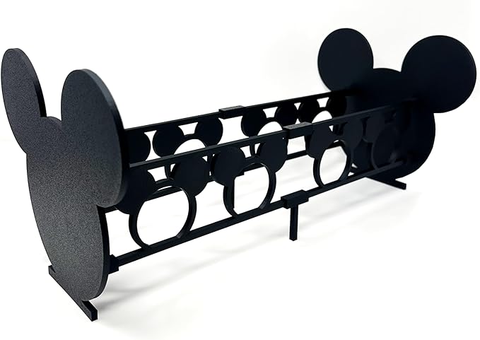 Mickey Headband Organizer, Mouse Ears Stand Storage (Black, 16" - Hold 12 Pairs)