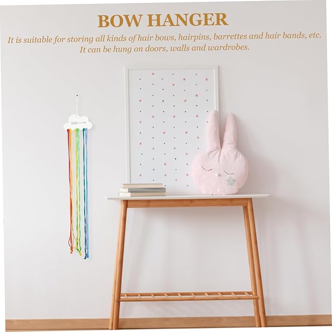 FRCOLOR 2pcs Hair Bows Organizer Bow Holder for Girls Hair Accessories Organizer Wall Hanging Holder for Decor