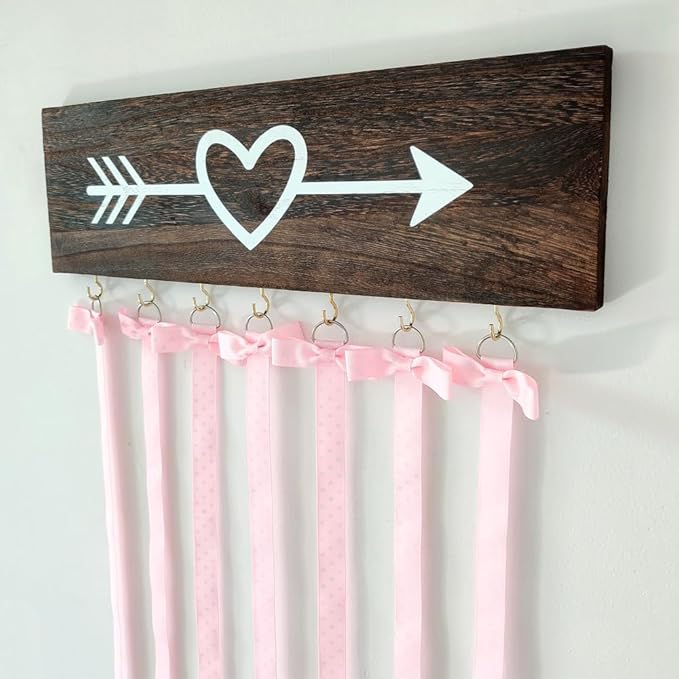 4 Pcs Hair Bow Holder, 1 m Hair Clip Organizer, Bow Storage for Girls Hair Bows, Hair Accessories Organizer for Clip Hair Bows Hair Band Jewelry Rolls