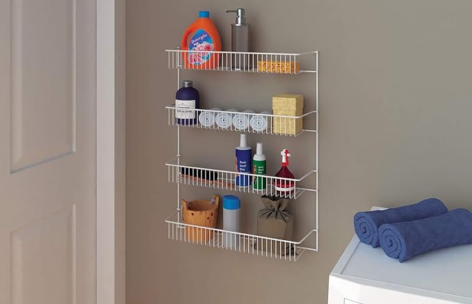 ClosetMaid 8033 4-Tier Wall Rack, 18-Inch Wide