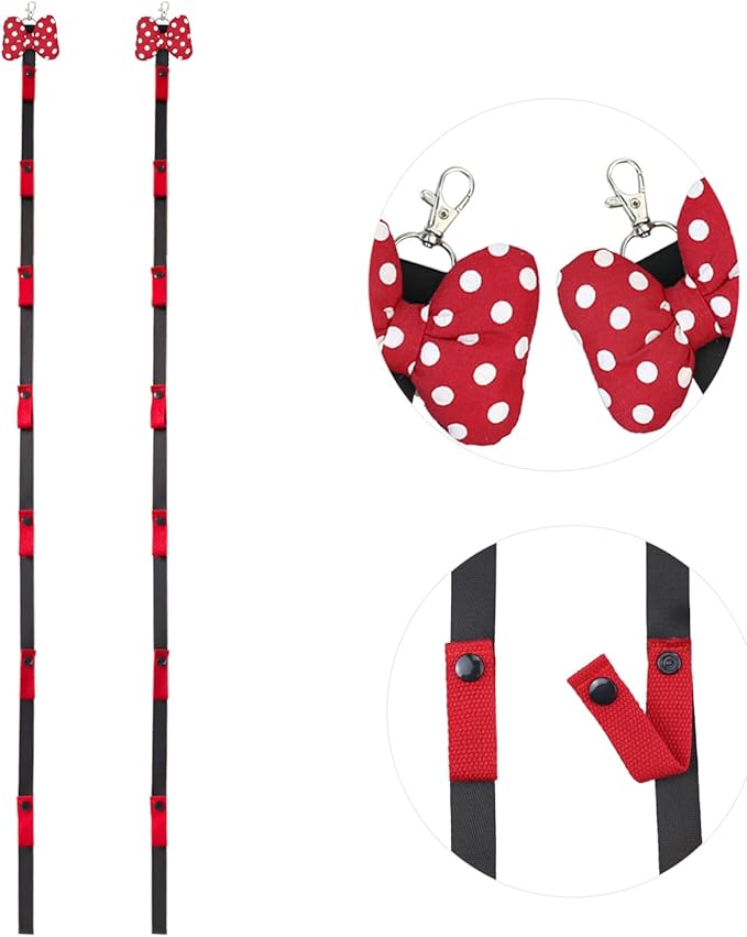2 Pack Mouse Ears Headband Holder Hanging Wall Display Deco Headpiece Organizer Storage Hair Bow Accessories