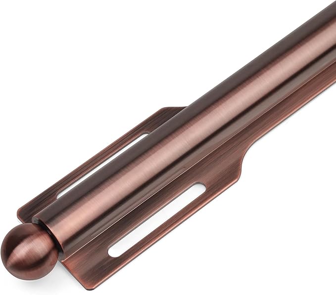 FIRJOY 12" Valet Rod for Closet Pull Out (2 Pack, Antique Copper)