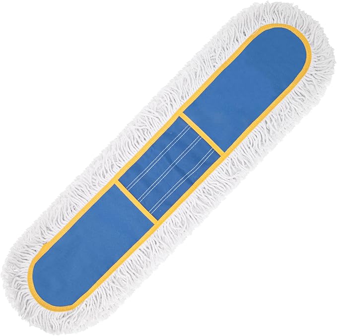 KeFanta 24" Commercial Dust Mop Replacement Heads, Reusable Industrial Dust Mop Pads, Blue Washable Cotton Dust Mop Refill for Floor Cleaning & Janitorial Supplies, Only Fits:B0D7MKSZ8N,B0FHHPTZHQ