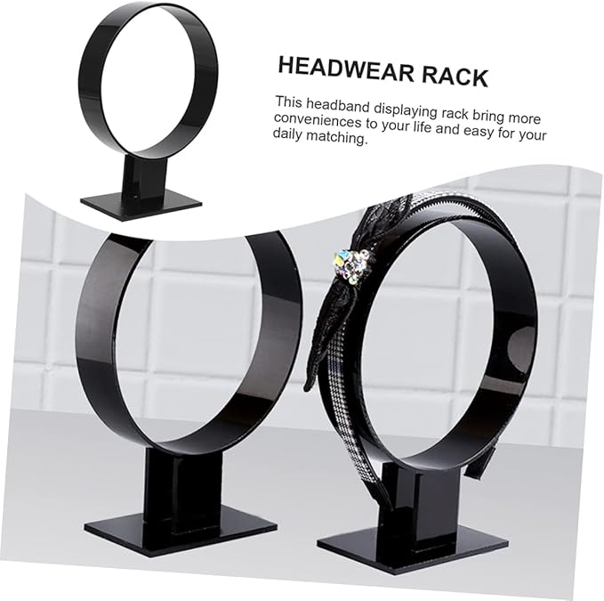 2pcs Hair Accessories Display Stand Clear Headband Holder Organizer Headband Organizer for Headbands for Hair Accessory Organizer Girl Headbands Clear Stand Acrylic