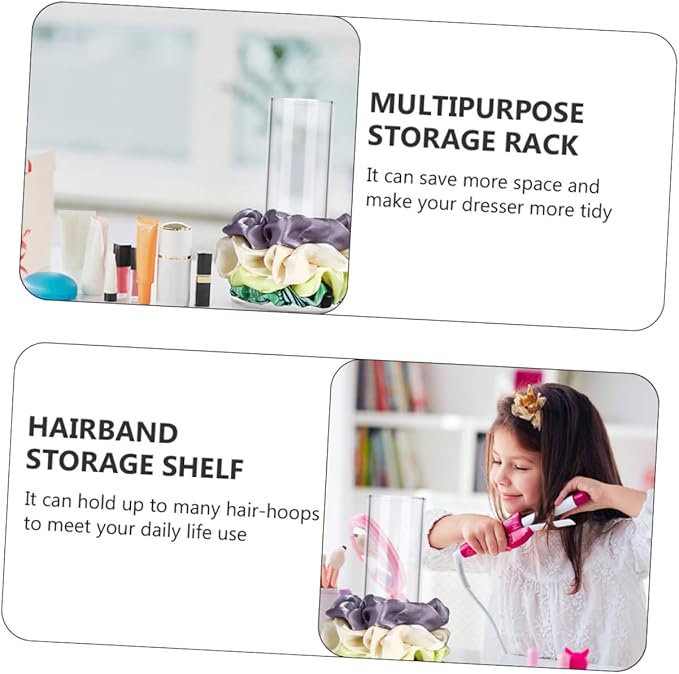 1pc Hair Accessories Organizer Hair Tie Display Bracket Stylish Acrylic Rack