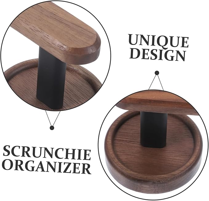 Hair Accessory Organizer Scrunchie Wall Holder Wooden Scrunchie Organizer
