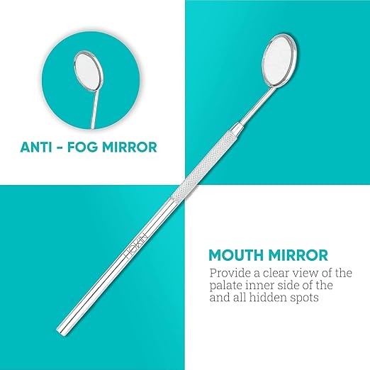 Dental Tools HOKIN Plaque Remover Teeth Cleaning Tool 4 Pcs Dental Care Kit Tooth Filling Repair Set Stainless Steel Dental Tools for Men Women Kids and Pet Care
