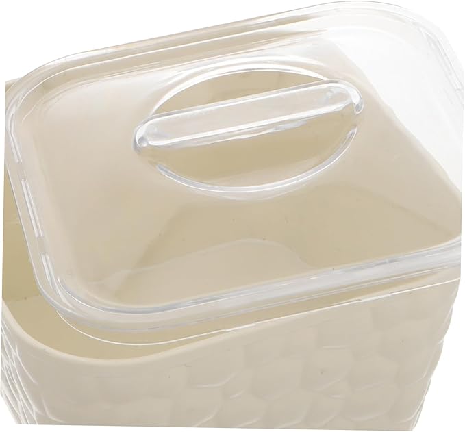 Hair Accessory Organizer Plastic Storage Box for Hair Ties Clips Jewelry Elegant Desktop Container for Home Office Craft Storage