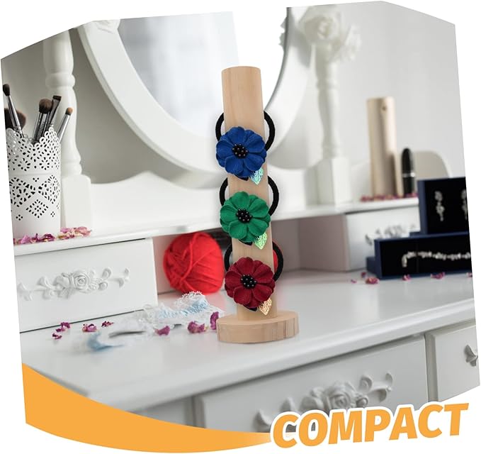 Veemoon Hair Tie Storage Rack Premium Hair Accessories Organizer Desktop Scrunchy Holder and Bracelets Girl Room Decor