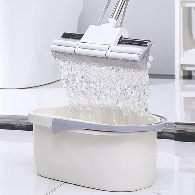 Haundry 4.5 Gallon Cleaning Bucket, Good Grips Household Mop Bucket for Cleaning Supplies, Cleaning Caddy Organizer Basket with Handle, 17.1L, Grey