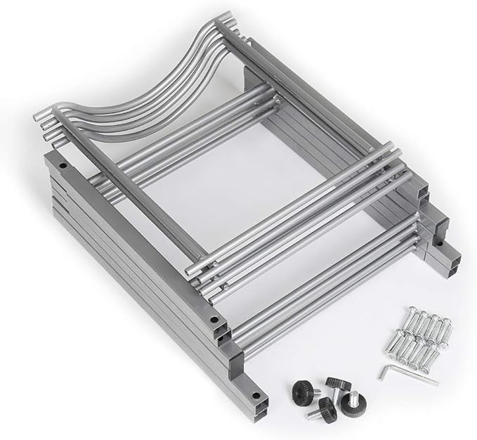 LIANTRAL Water Cooler Jug Rack, 5 Gallon Water Jug Holder Water Bottle Storage Rack, 5 gallon water bottle holder, water jug holder, 4 Tiers, Silver