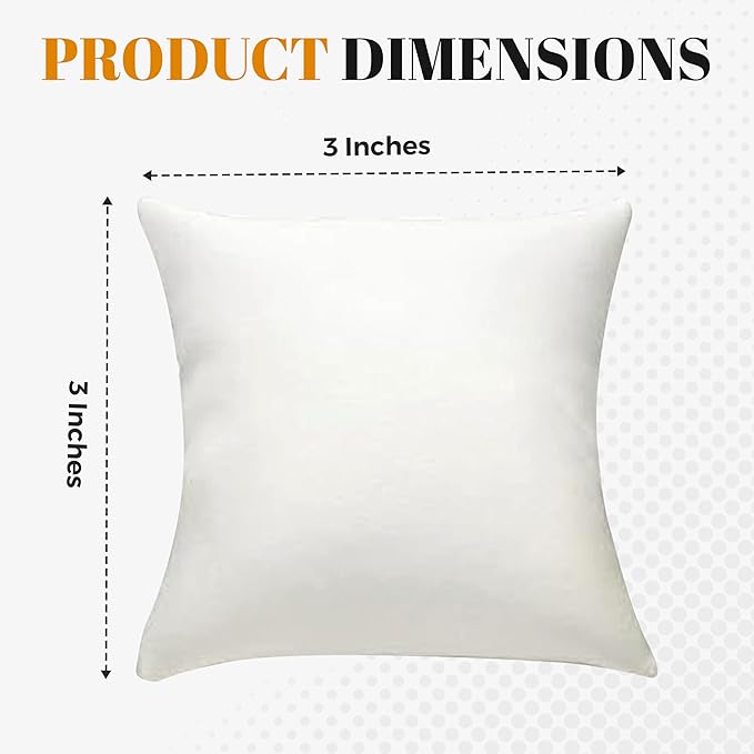 Novel Box 2 Pack White Leatherette Jewelry Display Watch Pillow 3x3 Inches - Bracelet Pillows for Easy Care & Soft Protection - Watch Cushion for Birthday, Valentine’s Day & Wedding Gift Displays