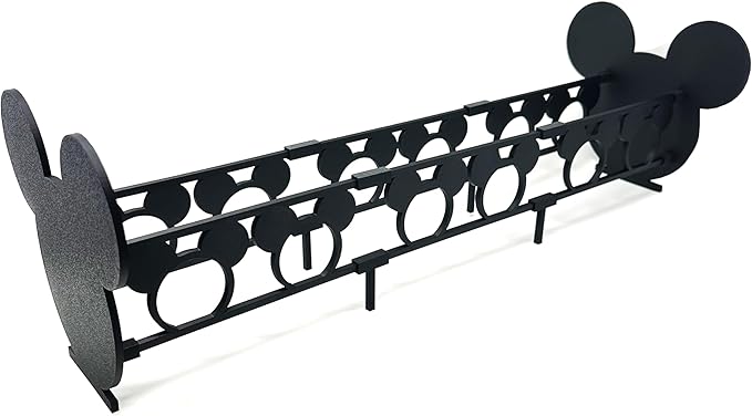 Mickey Headband Organizer, Mouse Ears Stand Storage (Black, 24" - Holds 16 Pairs)