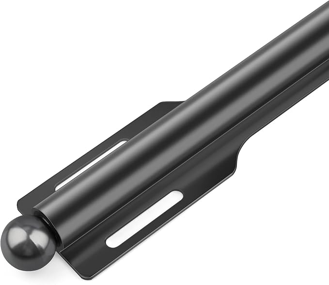 FIRJOY 12" Valet Rod for Closet Pull Out (1 Pack, Black)
