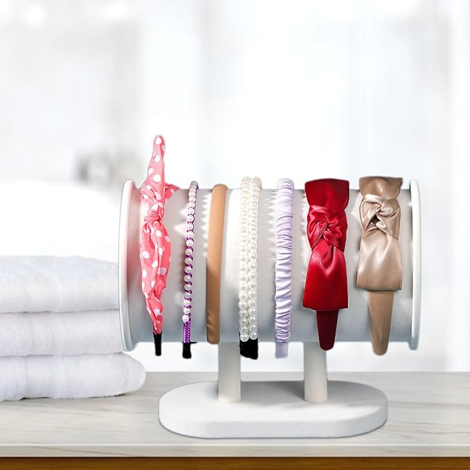 Cabilock Headband Holder Display Stand Hair Accessory Organizer Rack for Hairbands Ropes and Bracelets Space-saving Design for Boutique and Home Use