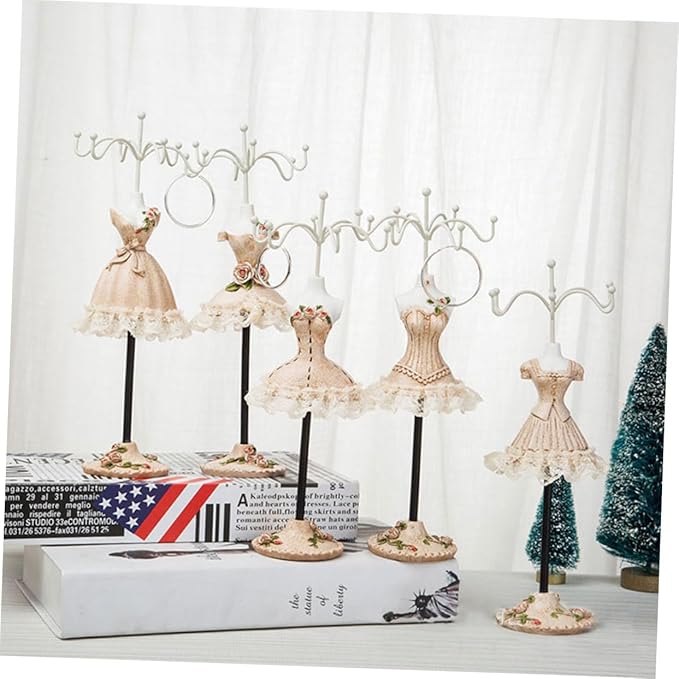 Height Rotating Jewelry Display Rack Stylish Earring Storage Holder for Necklaces and Bracelets Durable Accessory Organizer for Home Decor