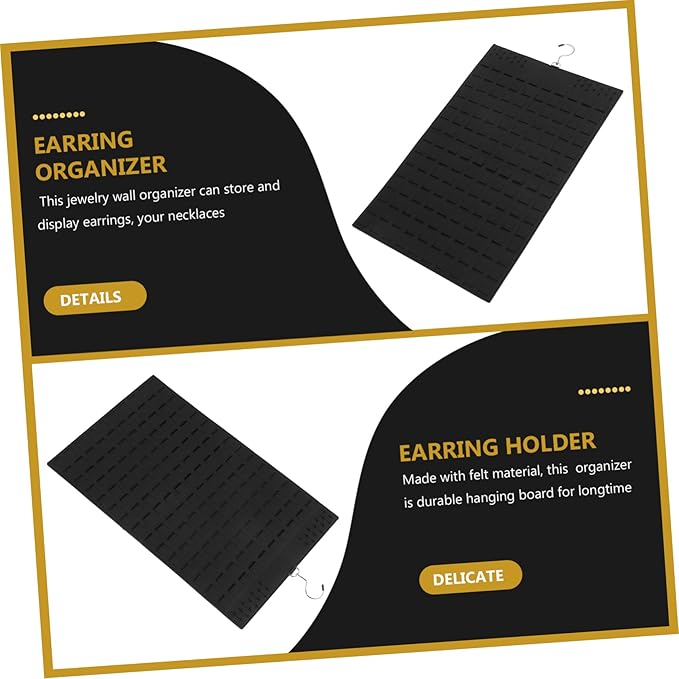 Earring Necklace Storage Hanging Jewelry Organizer Bag Wall-mounted Accessory Organizer