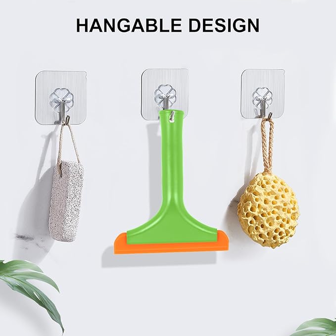 SetSail Shower Squeegee for Glass Doors Small Squeegee for Shower Glass Door Mini Silicone Window Squeegee for Car Windshield Cleaning, Green