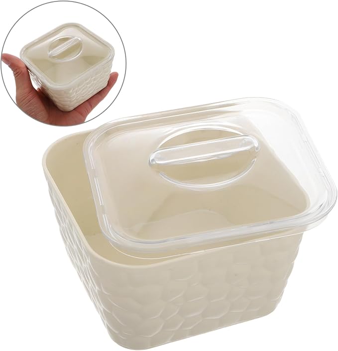 Hair Accessory Organizer Plastic Storage Box for Hair Ties Clips Jewelry Elegant Desktop Container for Home Office Craft Storage