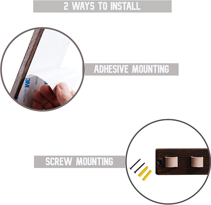 Gifts for Men Sunglass Organizer Wall Mounted Sunglasses Rack Wood Sun Glasses Holder for Multiple Glasses Hanger Storage Unique Birthday Gifts for Husband Dad