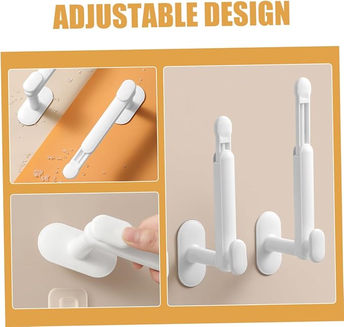 2pcs Wall Mounted Hair Accessories Organizer Telescopic Scrunchies Holder for Hairbands Hair Ties and Jewelry Stylish Storage for Home Decor