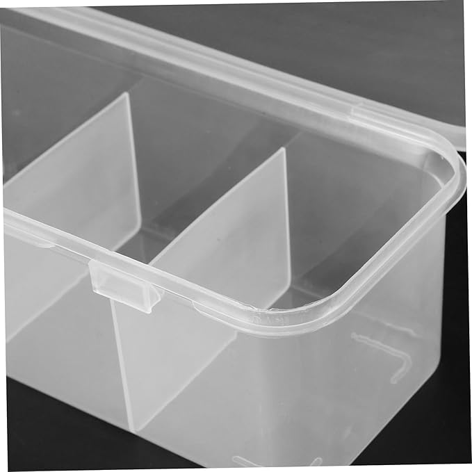 Homoyoyo 3PCS Multi-Compartment Hair Accessories Organizer Box Dustproof Storage Case for Hair Ties Barrettes and Cables for Travel and Home Use