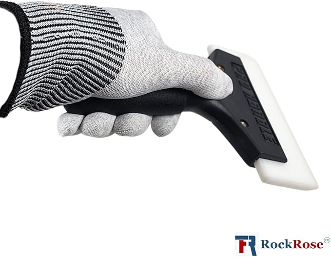 RockRose 6.7'' Cast Aluminum Handle Squeegee: Perfect for Offices, Windows, Films, Home, and Cars - Pack 2 Units (2)