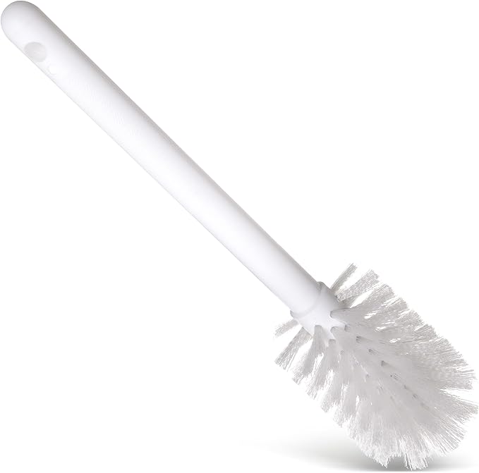 SPARTA 367600TC02 Plastic Household Dish Brush, Dish Brush, Dish Scrub Brush With Lightweight and Break Resistant for Cleaning, 11 Inches, White, 2.5" Width x 2.75" Height (Pack of 6)