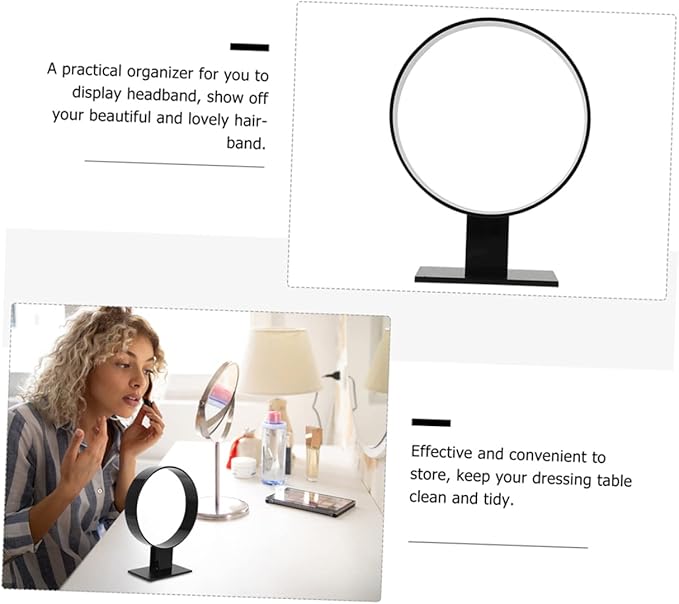 2pcs Hair Accessories Display Stand Shirt Collars for Women False Collars Girl Headband Fake Headband Holder Stand Hair Accessories for Bracelet Display Stand Acrylic Black