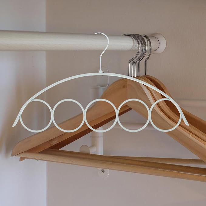CHILDWEET 4pcs 5 Scarf Hanger Tie Hanger Plastic s Suit s Sweater Scarf Organizer Holder Tie Tie Rack Multifunction Rack Coat