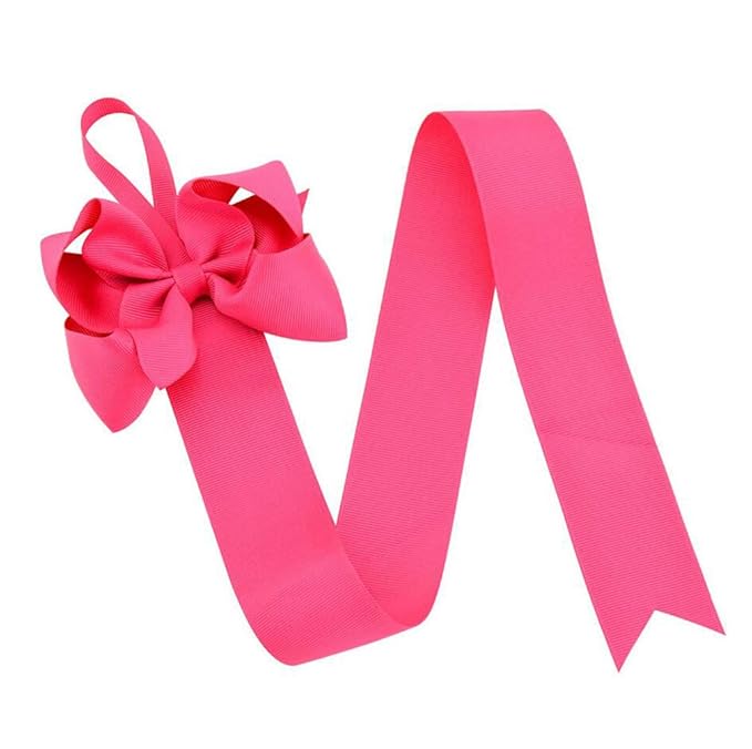 12PCS Girls Hair Bow Holder Rope Hair Clips Ribbon Hair Accessories Storage Organizer Headband Display Hanger Hanging Jewelry Organizers(Mixed 6-8 Random Colors)