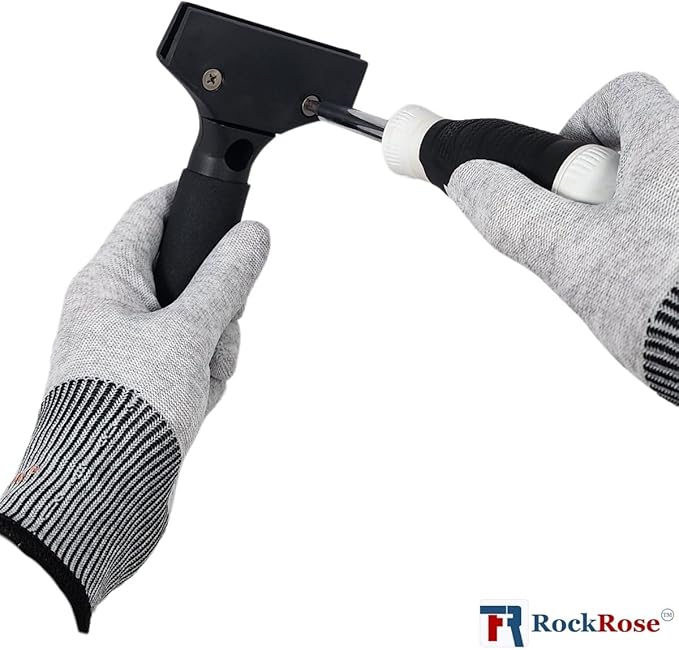 RockRose 6.7'' Cast Aluminum Handle Squeegee: Perfect for Offices, Windows, Films, Home, and Cars - Pack 2 Units (2)