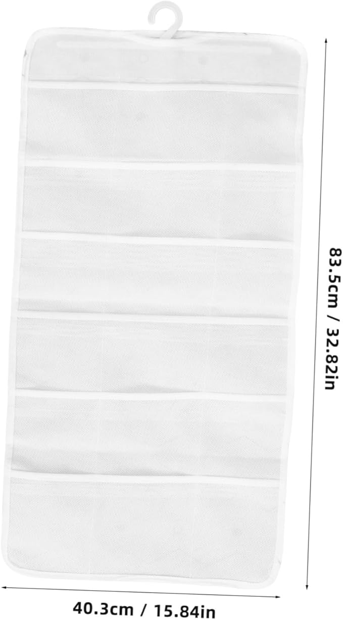 Hanging Hair Accessories Organizer Wall Pouch for Headbands Hair Clips Bows Non Woven Storage for Bedroom Restroom for Daily Use