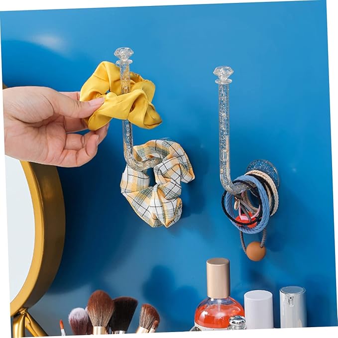 5 Pcs Hair Tie Storage Rack Stick Hair Accessory Organizer for Women Hairband Organizer Hair Tie Organizers Hair Tie Container Hair Accessories Holder Scrunchie Organizer Acrylic
