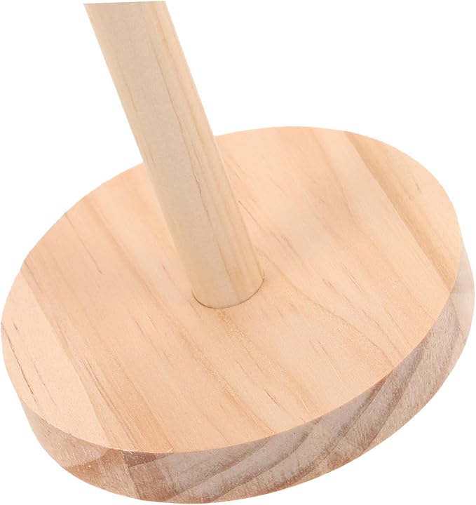 Wood Hair Accessories Organizer Stand Vertical Scrunchies Tower for Girls Natural Wood Hair Tie Holder Stylish Jewelry Display Rack