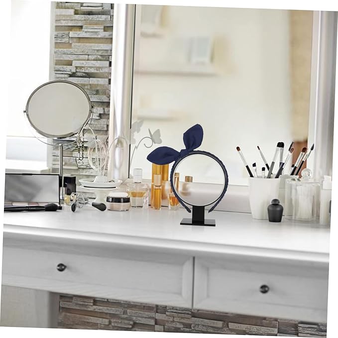 VALICLUD 2 Pcs Elegant Acrylic Hair Hoop Holder Stand Hairband Headpiece Rack Hair Accessories Organizer for Home Shop Loved