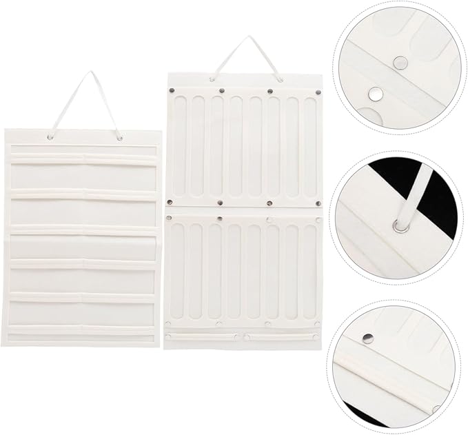 2pcs Hair Accessory Organizer Wall Hanging Storage for Hair Bows Clips Eyeglasses Space-saving Display Rack off Felt Material for Boys and Girls Room