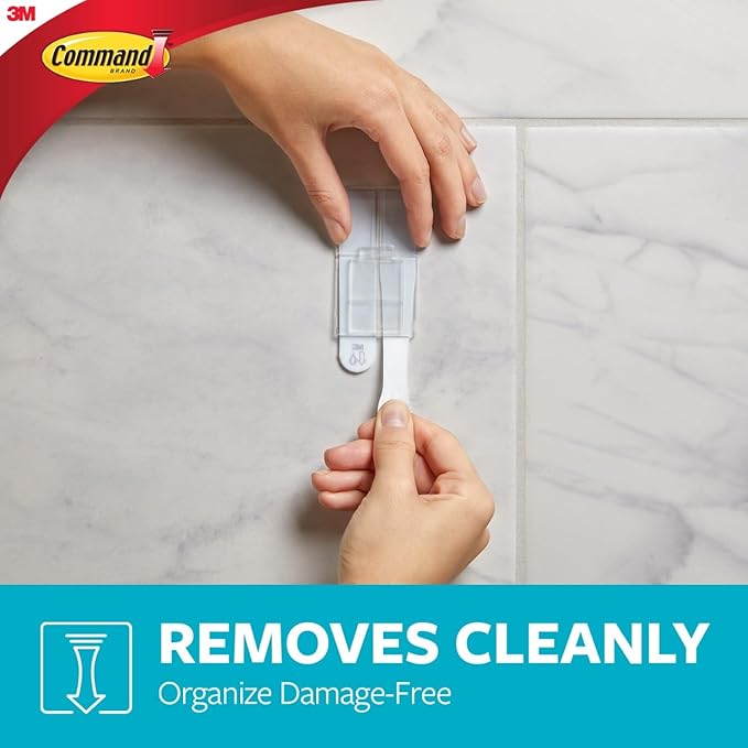 Command Towel Bar with Water Resistant Command Strips