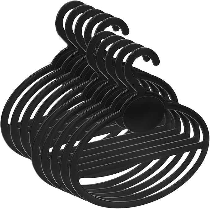 VOSAREA 10pcs Scarf Organizer Rack Multi-Functional Hanger for Ties Belts and Shawls Space-Saving Design for Closet Storage Practical Accessory Holder