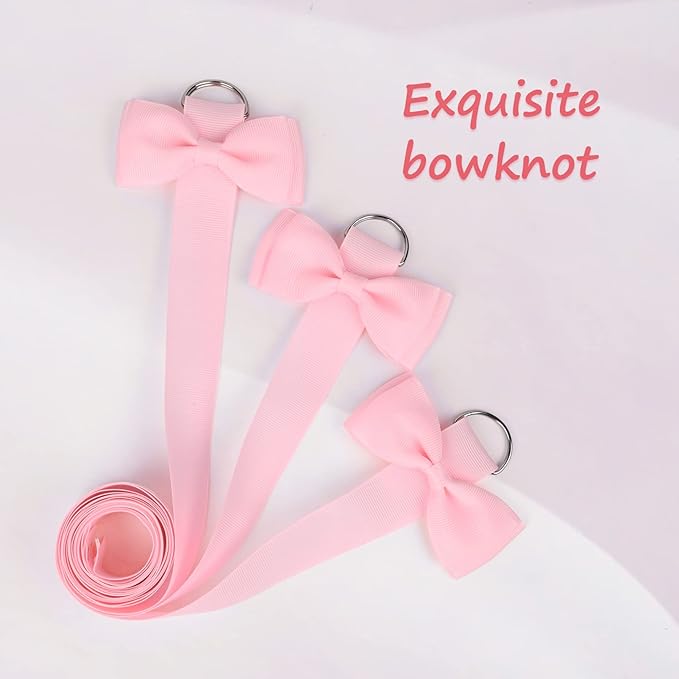 DEEKA 6 PCS 40" Long Bow Holders for Girls Clip Hair Bows Organizer - White